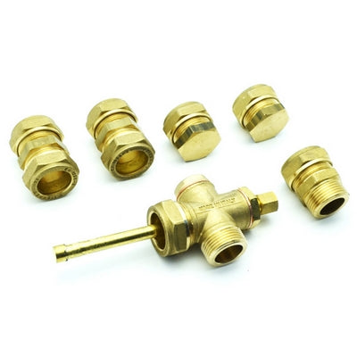 KIT RACCORDI PER IMPIANTI A CIRCUITO FORZATO- 2 collettori- ATON- pezzi 1