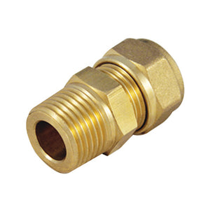 RACCORDO MASCHIO DIRITTO RAME COMPRESSIONE PER IMPIANTI SOLARI- 3/4 x 22- TIEMM- pezzi 1