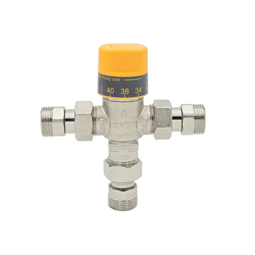 MISCELATORE TERMOSTATICO P/PANNELLI SOLARI CON VALVOLE DI NON RITORNO- 1/2- RIVER- pezzi 1