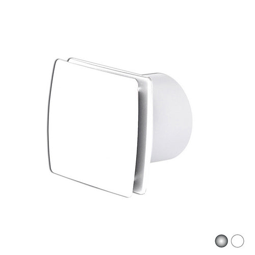 ASPIRATORE ELETTRICO ESTERNO A SUPPORTO VENTILAZIONE NATURALE- Silver Cromo D. 100 - 19 w- VECAM- pezzi 1