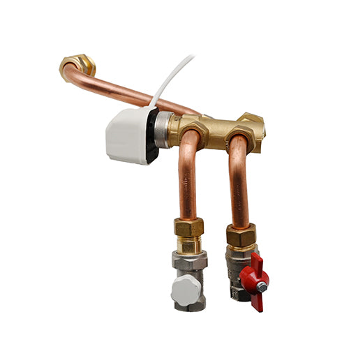 KIT VALVOLA 3 VIE CON BYPASS  SERVOCOMANDO VALVOLA A SFERA DETENT WIND- Wind 10-60 Sfe/det 1/2 kvs 1.6- DC- pezzi 1