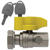 VALVOLA A SFERA GAS CON FARF. E SERRATURA FUTURGAS FEMMINA - GIREVOLE- 1 X 11/4  DN 25- FIV- pezzi 1