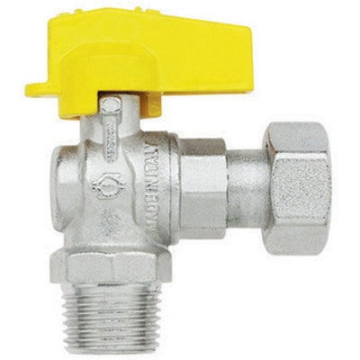 RUBINETTO A SFERA SQUADRA CON LEVETTA MASCHIO - DADO GIREVOLE FEMMINA- 1/2 x 1/2  DN 10- FIV- pezzi 1