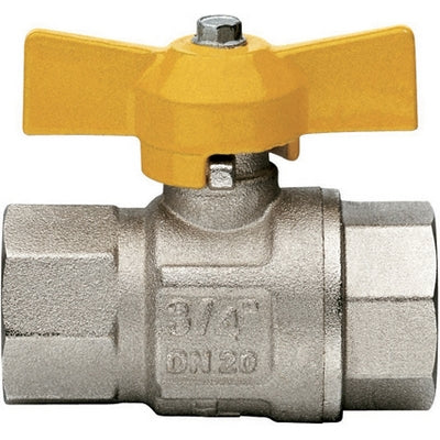 VALVOLA A SFERA GAS FF CON FARFALLA MOD. LONDON- 1/2  DN 15- ITAP- pezzi 1