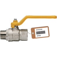 VALVOLA A SFERA GAS MF CON LEVA LUNGA MOD. LONDON F-BRICO- 1/2  DN 15- FAIDF- pezzi 1