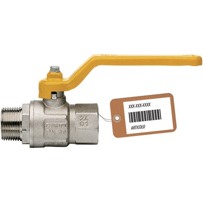 VALVOLA A SFERA GAS MF CON LEVA LUNGA MOD. LONDON F-BRICO- 3/4  DN 20- FAIDF- pezzi 1