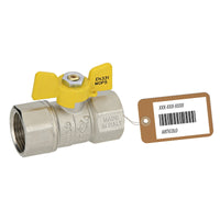 VALVOLA A SFERA GAS FF CON FARFALLA MOD. DAKOTA F-BRICO- 1/2  DN 12- FAIDF- pezzi 1