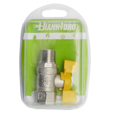 VALVOLA A SFERA GAS MF A FARFALLA MOD. DAKOTA BLISTER- 1/2  DN 12- FAIDF- pezzi 1