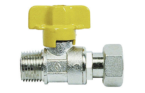 RUBINETTO A SFERA PER GAS MF CON BOCCHETTONE- 3/4 x 1/2- BUGAT- pezzi 1