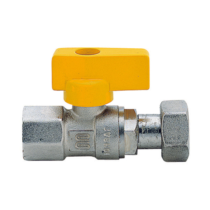 RUBINETTO A SFERA PER GAS DIRITTO FEMMINA- 1/2 x 1/2  DN 15- ENOLG- pezzi 1