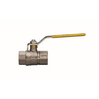 VALVOLA A SFERA PER GAS A PASSAGGIO TOTALE FIL. FF CON LEVA ACCIAIO- 11/2 DN 40- RB- pezzi 1