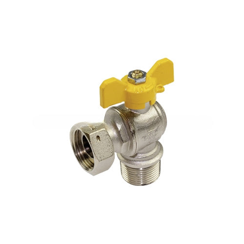 VALVOLA A SFERA A SQUADRA MASCHIO PER GAS CON GIRELLO- 1/2 x 3/4- TIEMM- pezzi 1