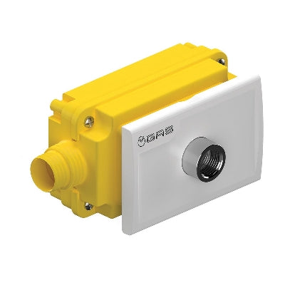 KIT RACC. GAS 90  ° + PLACCA BIANCA- TC 3/4 x F 1/2- TECO- pezzi 1