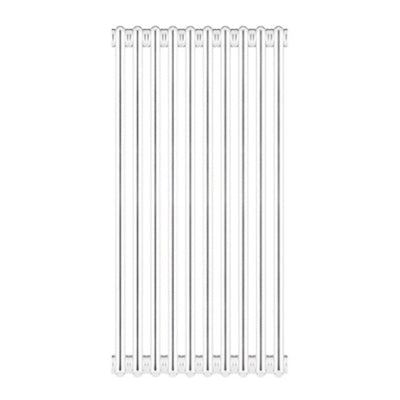 RADIATORE TUBOLARE IN ACCIAIO 2 COLONNE SCOMPONIBILE  MOD. 1800- 10 Elementi- ERCOS- pezzi 1