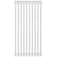 RADIATORE TUBOLARE IN ACCIAIO 4 COLONNE SCOMPONIBILE MOD.660- 10 Elementi- ERCOS- pezzi 1