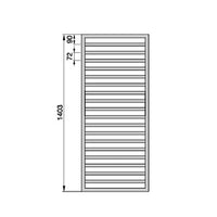TERMOARREDO ZEHNDER QUARO H. 1403- Nero Opaco Largh. cm 45- ZEHND- pezzi 1