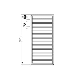 TERMOARREDO ZEHNDER SUBWAY  H. 973- Nero Opaco Largh. cm 45- ZEHND- pezzi 1