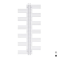 TERMOARREDO ZEHNDER YUCCA H. 1340- Bianco Largh. cm 50- ZEHND- pezzi 1