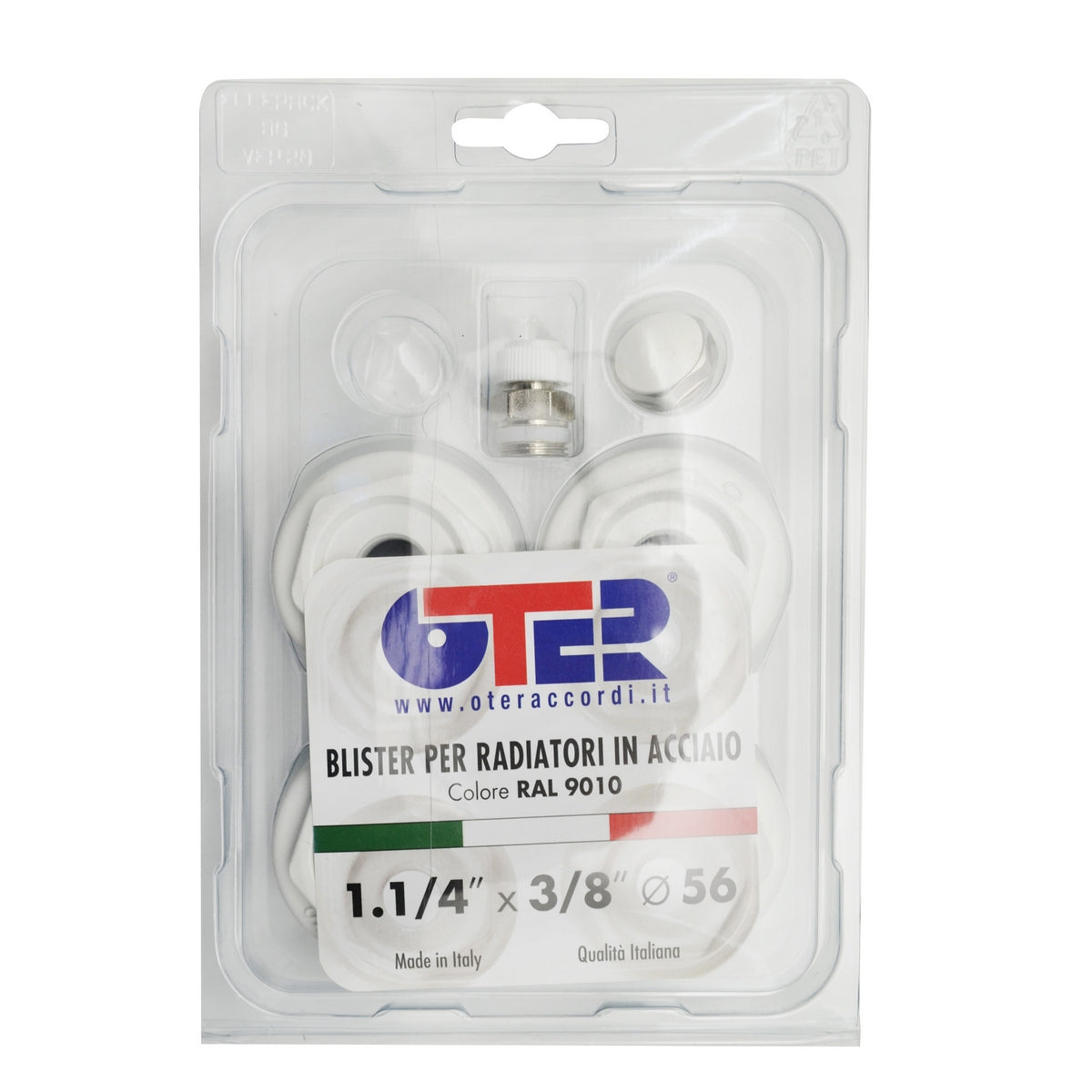 KIT BLISTER PER RADIATORI IN ACCIAIO- FL 56  11/4 x 3/8- OTER- pezzi 1