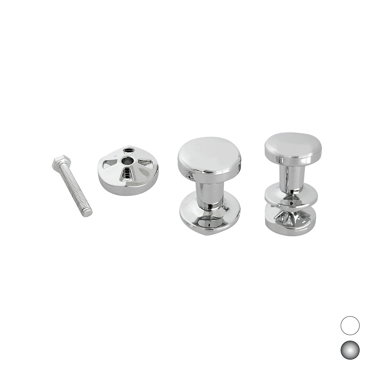 COPPIA APPENDINI PER TERMOARREDO- Cromo- ERCOS- pezzi 1