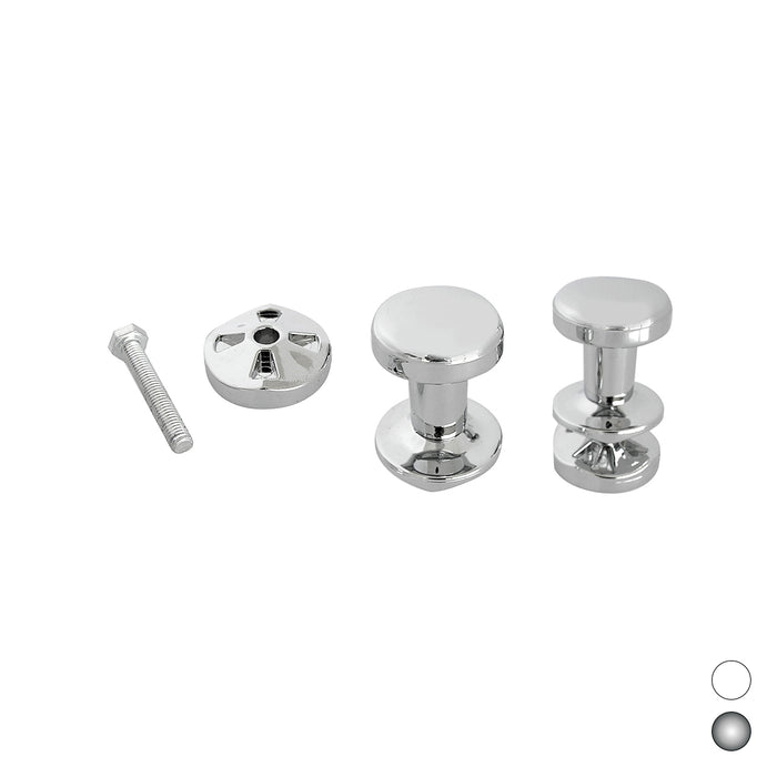 COPPIA APPENDINI PER TERMOARREDO- Cromo- ERCOS- pezzi 1