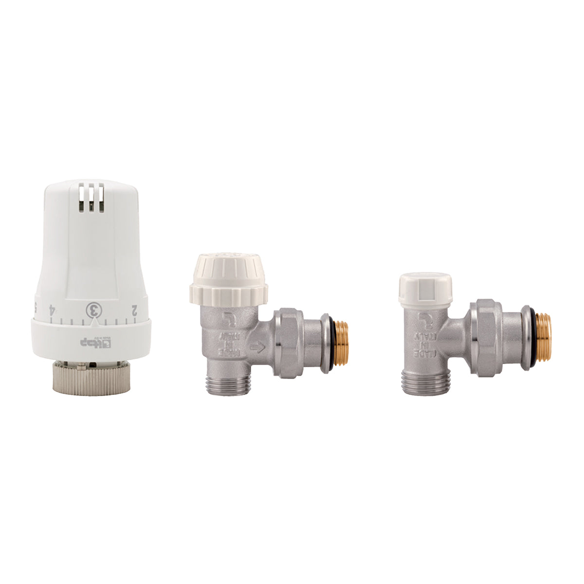 KIT VALVOLE TERMOSTATICHE AD ANGOLO MASCHIO- 3/8- ITAP- pezzi 1