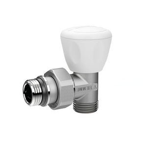 VALVOLA MANUALE A SQUADRA CON ATTACCO TUBO PEX MULTISTRATO- 3/8 24x19 fil (D.16)- TIEMM- pezzi 1