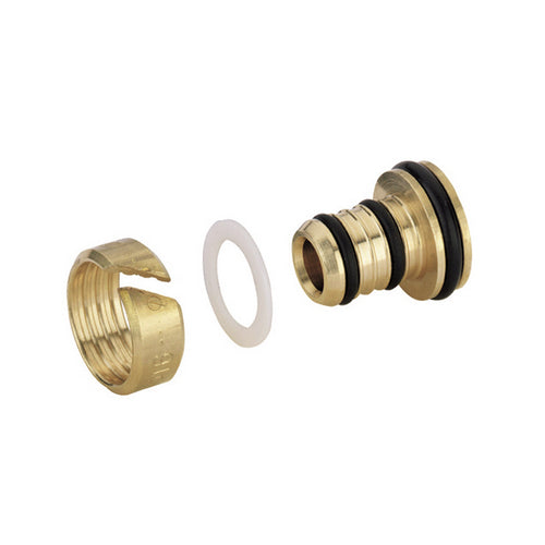 COPPIA RACCORDI EUROCONO PER TUBAZIONE IN MULTISTRATO- 16 x 2 mm- ZEHND- pezzi 1