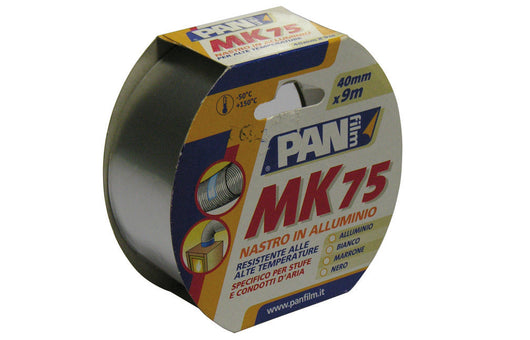 NASTRO IN ALLUMINIO PER ALTE TEMPERATURE MK 75- 40 mm x 9 mt- senza- pezzi 1