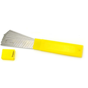 10 PZ LAME A SPEZZARE PER TAGLIERINO CUTTER- L.18 mm x 0.55 spess.- FF- pezzi 1