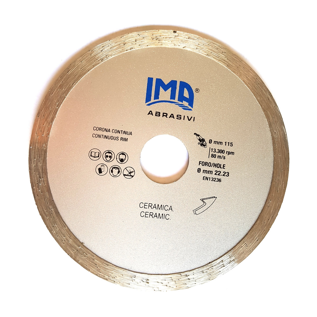 DISCO DIAMANTATO PER CERAMICA- Diam. 115 mm- FF- pezzi 1