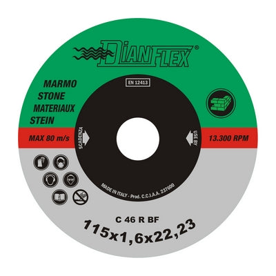 DISCO ABRASIVO PER MARMO- mm 230 x sp. 2.0- DH- pezzi 1