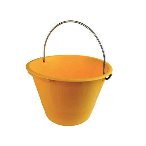 CALDARELLA SECCHIO IN PLASTICA PESANTE GIALLA- Diam. 36- FF- pezzi 1