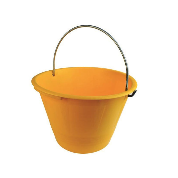 CALDARELLA SECCHIO IN PLASTICA PESANTE GIALLA- Diam. 36- FF- pezzi 1