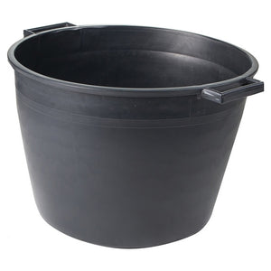 CASSA MACERIE TONDA IN PP NERO LT.40- mm 450x350x355- FF- pezzi 1