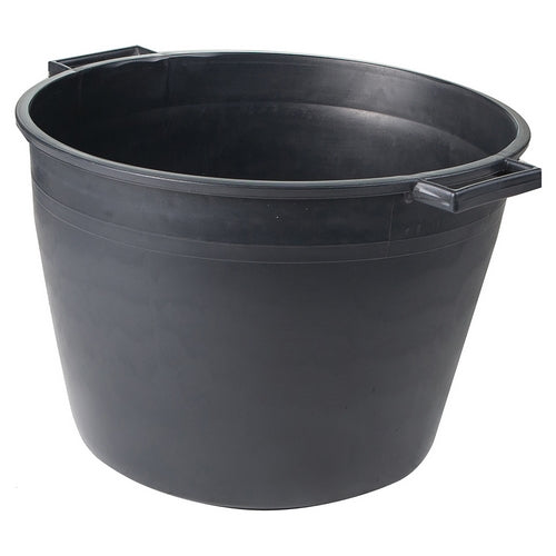 CASSA MACERIE TONDA IN PP NERO LT.40- mm 450x350x355- FF- pezzi 1