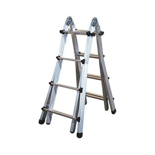 SCALA TELESCOPICA IN ALLUMINIO ESTRUSO CAIRO- 6+6 gradini - H. max 6,12 m- GRYN- pezzi 1