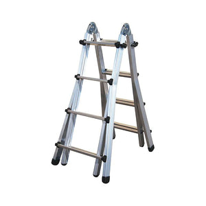 SCALA TELESCOPICA IN ALLUMINIO ESTRUSO CAIRO- 6+6 gradini - H. max 6,12 m- GRYN- pezzi 1