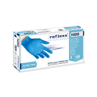 100 PZ GUANTI IN NITRILE ULTRA SOTTILI N80B- Taglia XL- REFLE- pezzi 1