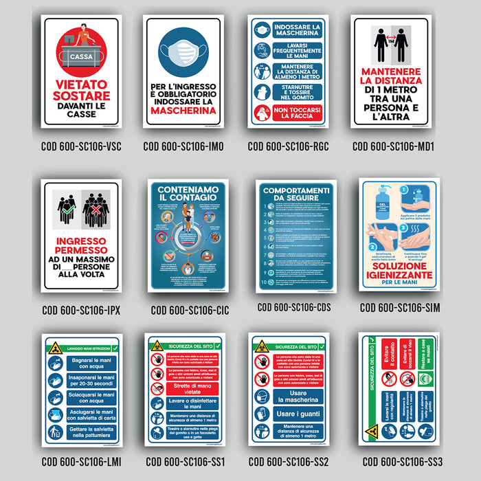 PANNELLI AVVISI E INFORMAZIONI IN FOREX CM 25X35- Sicurezza del sito 2- senza- pezzi 1