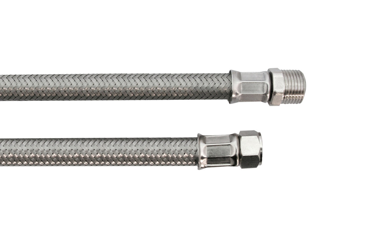 FLESSIBILE INOX MODELLO GIGANTE CM. 50- MF 3/8 X 1/2- DH- pezzi 1