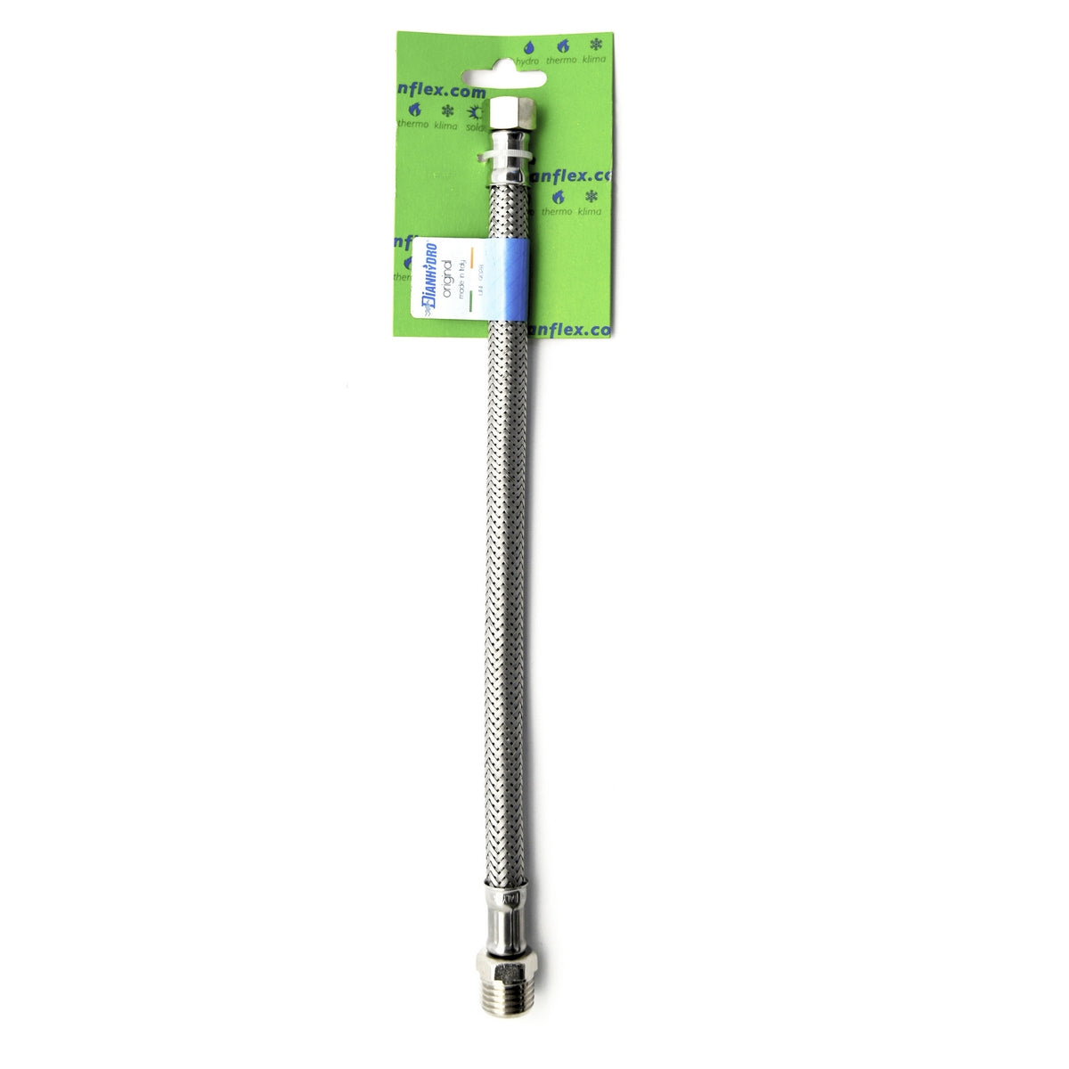 FLESSIBILE INOX MODELLO NORMALE  CM. 35 S-BRICO- FF 1/2 x 3/8- FAIDF- pezzi 1