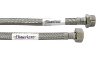 FLESSIBILE INOX MODELLO NORMALE  CM. 100- MF 1/2 x 1/2- DH- pezzi 1