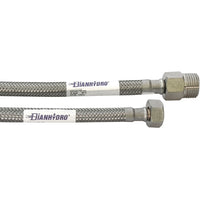 FLESSIBILE INOX MODELLO PROLUNGATO  CM. 35- MF 1/2 x 3/8- DH- pezzi 1