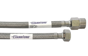 FLESSIBILE INOX MODELLO PROLUNGATO  CM. 35- MF 1/2 x 1/2- DH- pezzi 1