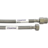 FLESSIBILE INOX MODELLO PROLUNGATO  CM. 40- MF 3/8 x 1/2- DH- pezzi 1