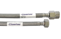 FLESSIBILE INOX MODELLO PROLUNGATO  CM. 60- MF 1/2 x 1/2- DH- pezzi 1