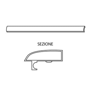 RICAMBIO PROFILO ORIZZONTALE LINEA OXYGEN NICCHIA- cm 100- DH- pezzi 1