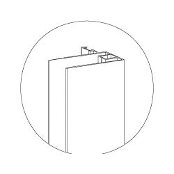 RICAMBIO PROFILO VERTICALE PER LINEA OXYGEN NICCHIA- cm 190- DH- pezzi 1