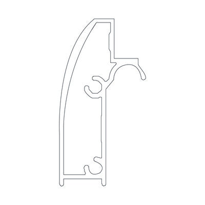 PROFILO ORIZZONTALE NICCHIA ESSENTIAL- per cm 140- DH- pezzi 1